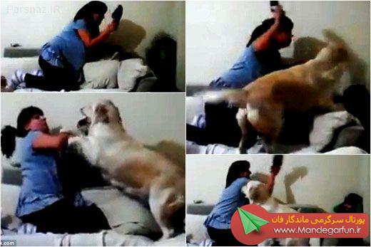 این سگ نمیزاره مادر پسر را کتک بزند! (عکس)